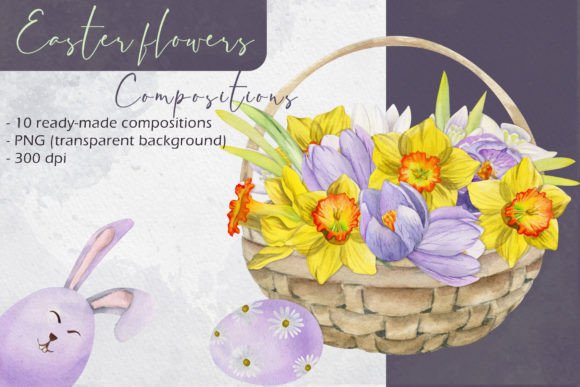 Download Easter Flowers: Compositions - Easter Collection