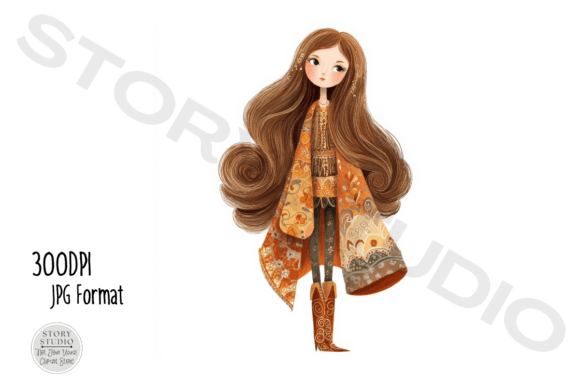Download Cute Girl Autumn Fashion Clipart Set - Premium Bundle