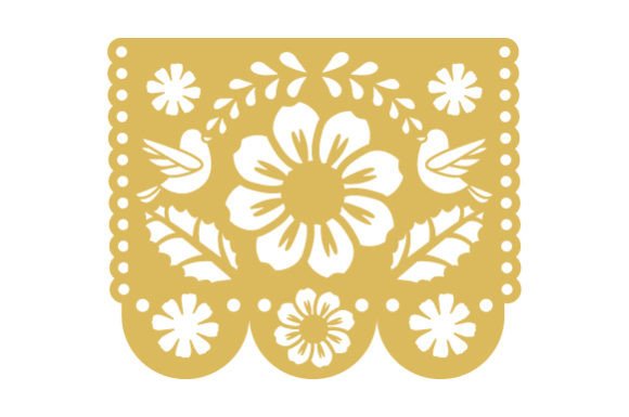 Download Papel Picado Easter - Flowers and Leaves - Easter Collection