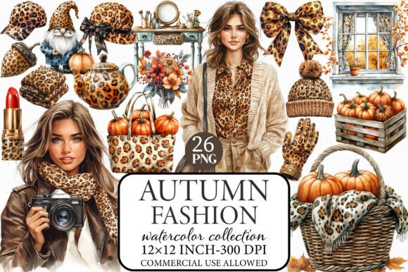 Download Autumn Fashion Clipart Collection - Premium Resources